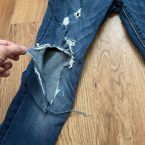 Express distressed legging mid rise jeans size 2 short - Picture 9 of 13